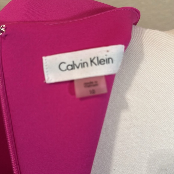 #551 👑 NWT Calvin Klein Dress Size 10 Red Black White and Pink - Picture 3 of 5